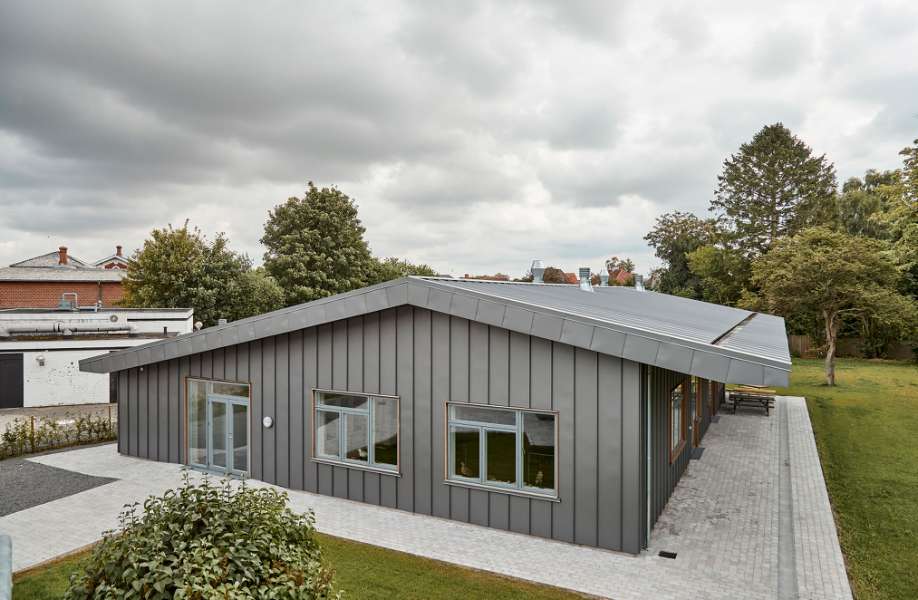 Sankt Birgitta School gets fantastic “steel barracks”, Private school - Østergade 64, 4930 Maribo